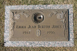Emma Jean <I>Berton</I> Jones 