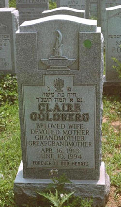 Claire <I>Goldstein</I> Goldberg 