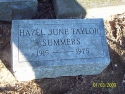 Hazel June <I>Taylor</I> Summers 
