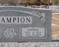 Lucille <I>Chapman</I> Champion 