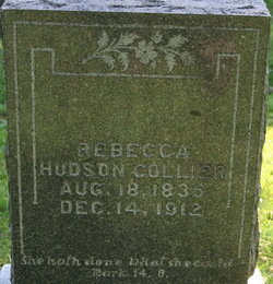 Rebecca <I>Hudson</I> Collier 
