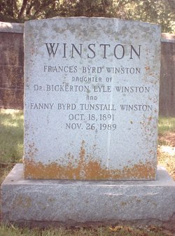 Frances Byrd “Miss Kitty Winks” Winston 