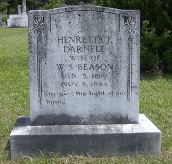 Henretta F. <I>Darnell</I> Beason 
