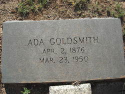 Sarah Ada <I>Ashworth</I> Goldsmith 