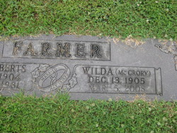 Wilda <I>McCrory</I> Farmer 