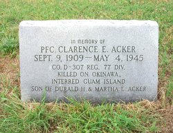 PFC Clarence E. Acker 