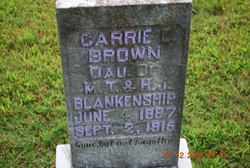 Carrie E. <I>Blankenship</I> Brown 