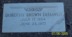 Dorothy Brown DeHaven 
