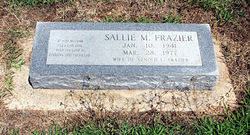 Sallie Marie <I>Houghton</I> Frazier 