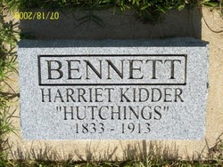 Harriet P <I>Kidder</I> Hutchings-Bennett 