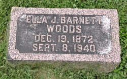 Ella J. <I>Barnett</I> Woods 