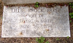 Lillie <I>Brock</I> Baker 
