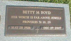Betty Marie <I>Hunt</I> Boyd 