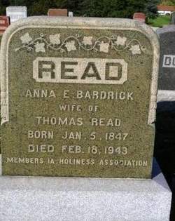 Anna Elizabeth <I>Bardrick</I> Read 