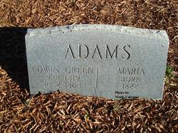 Maria <I>Holland</I> Adams 
