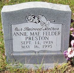Annie Mae <I>Felder</I> Preston 