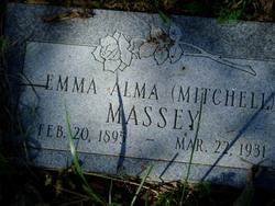 Emma Alma <I>Mitchell</I> Massey 