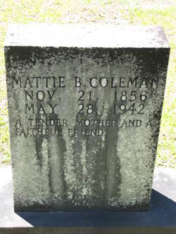 Martha B. “Mattie” <I>Stewart</I> Coleman 