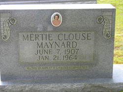 Mertie <I>Clouse</I> Maynard 