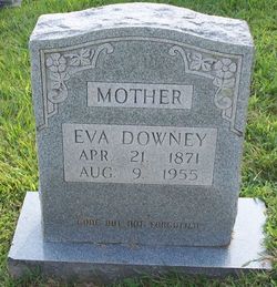 Mary Evaline “Eva” <I>Baumgardner</I> Downey 