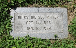 Mary <I>Weigel</I> Ritter 