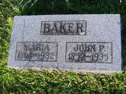Maria Ann <I>Parker</I> Baker 