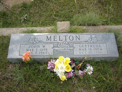 Gertrude <I>Daniel</I> Melton 