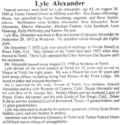 Lyle R Alexander 