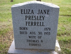 Eliza Jane <I>Presley</I> Ferrell 