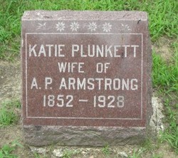 Katherine “Katie” <I>Plunkett</I> Armstrong 