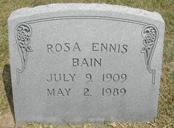 Rosa Etta <I>Ennis</I> Bain 