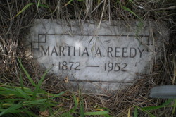 Martha Ann “Minnie” <I>Wallick</I> Reedy 