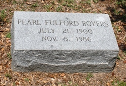 Pearl <I>Fulford</I> Boyers 