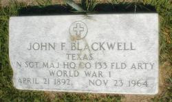 SGM John F. Blackwell 