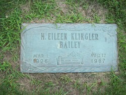 M Ellen <I>Klingler</I> Bailey 