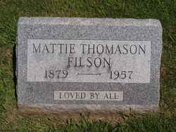 Mattie <I>Thomason</I> Filson 