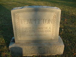 Martha A. “Mattie” <I>Riley</I> Templeton 