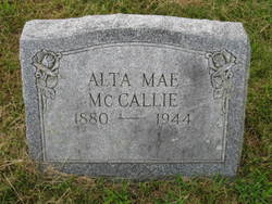 Alta Mae <I>Miller</I> McCallie 