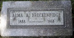 Alma K. <I>Knight</I> Breckenridge 
