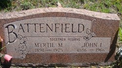 Myrtle M. “Myrtie” <I>Snyder</I> Battenfield 