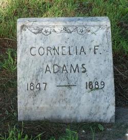 Cornelia Frances <I>Lasher</I> Adams 