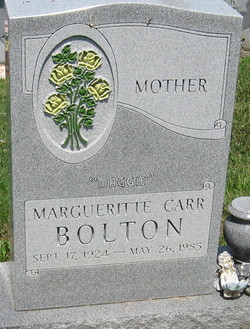 Marguerite Estelle “Maggie” <I>Carr</I> Bolton 