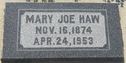 Mary <I>Joe</I> Haw 