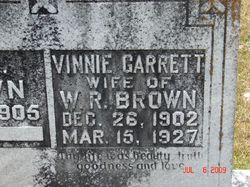 Vinnie <I>Garrett</I> Brown 