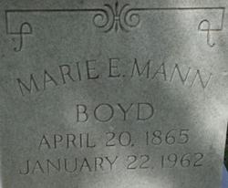 Marie E <I>Mann</I> Boyd 