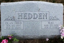 Olan Fred Hedden 