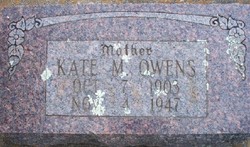 Kate Mildred <I>Sangster</I> Owens 