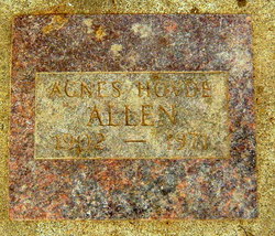 Agnes Peggy <I>Hovde</I> Allen 