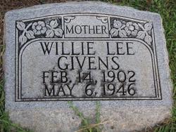 Willie Lee <I>Bateman</I> Givens 
