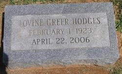 Lovine <I>Greer</I> Hodges 